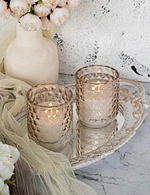 LED glass candle